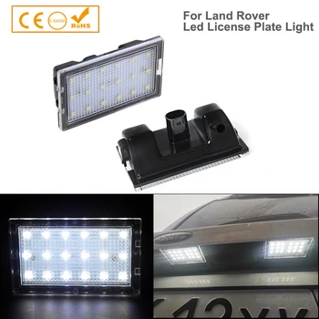 

2PcsError Free White LED number license plate lights bulb For Land Rover Rang Rover Sport discovery 3/4 Freelander 2 car-styling