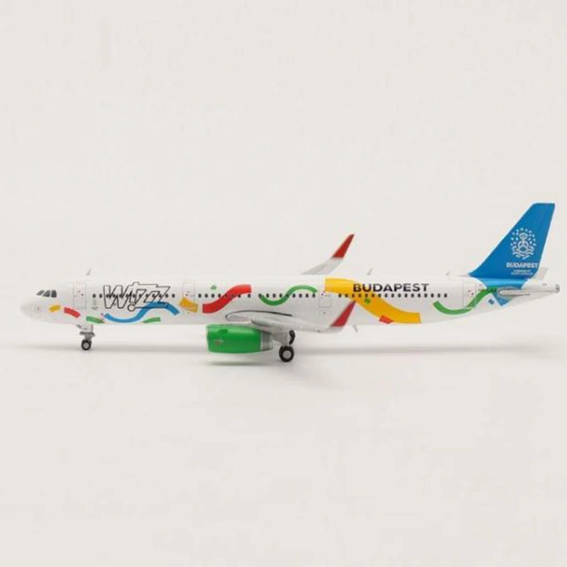 1:400 масштаб Airbus A321 WIZZ венгерские авиалинии сплав самолетов модели самолета самолет дисплей Модель Коллекционная игрушка