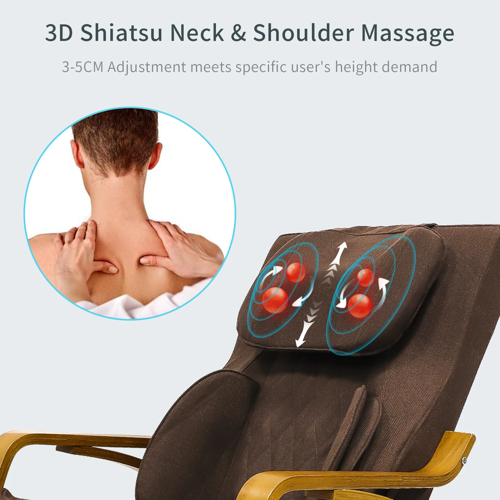 3D Full Back Massage Chair Vibrating Function Sadoun.com