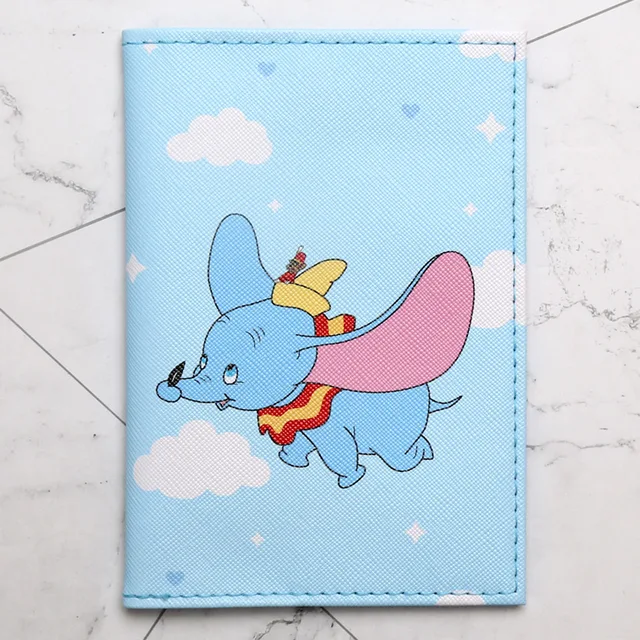Disney Fashion PU Passport Cover Frozen 2 Elsa Mickey Winnie Cartoon Print Girls Boys ID Card Holder Travel Ticket Passport Case DS-15