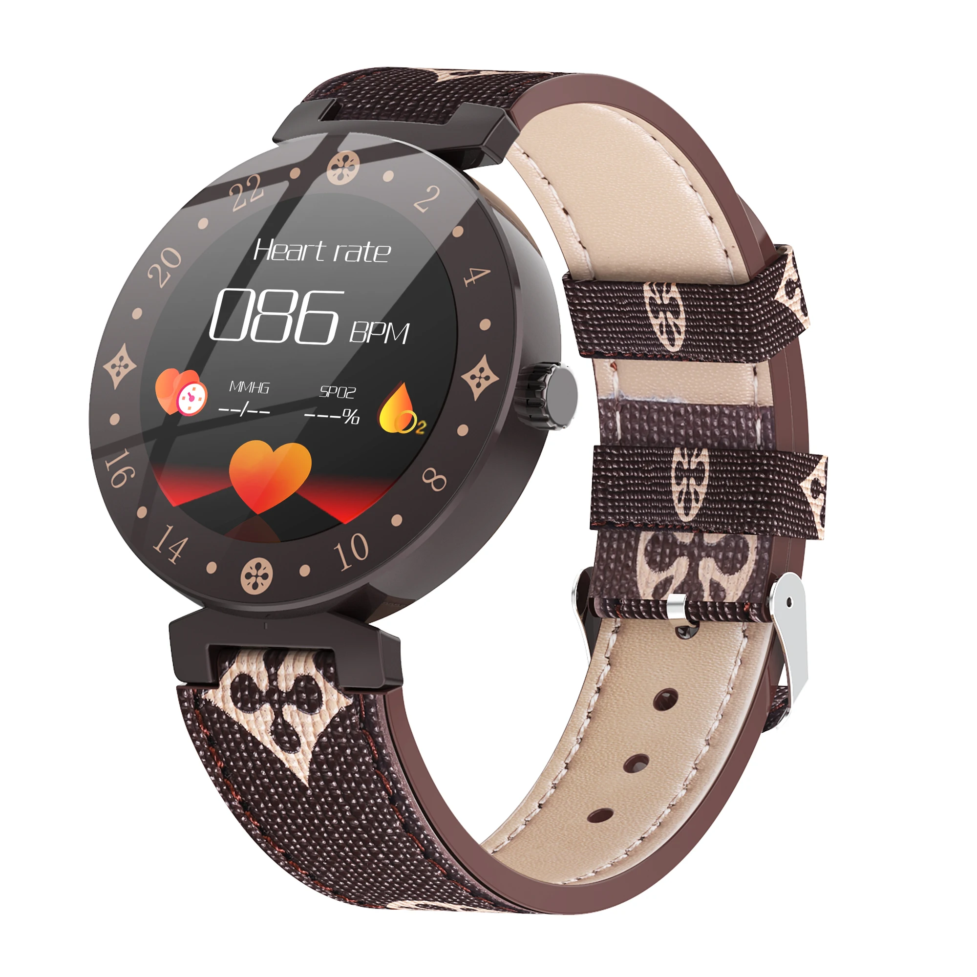 Модные благородные женские Смарт-часы LV88S для девушек, подарок для фитнеса, женские кожаные часы, водонепроницаемые Смарт-часы для женщин, часы на Android IOS