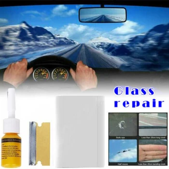 

Glass Repair Fluid Kit DIY Curing Strip Auto Windshield Window Phone Screen Replacement Parts