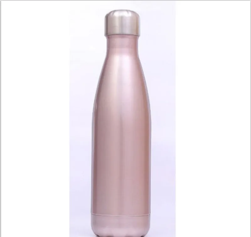 500 мл бутылка для воды с вакуумной изоляцией, Термокружка, Спортивная, холодная, горячая, холодная чашка из нержавеющей стали, креативная кружка с мраморной головкой - Цвет: I
