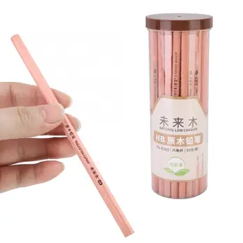 

50 Pcs HB Pencil Lead-Free Non-Toxic Environmental Friendly Wood Pencil Stationary Supply school pencil kids pencil