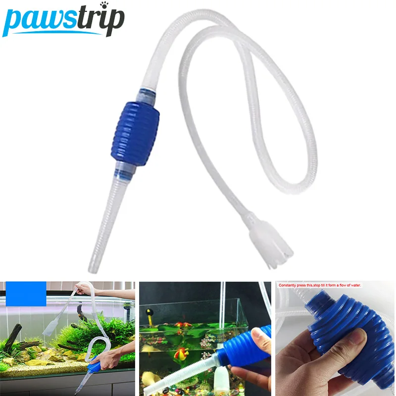 Aquarium Fish Tank Vacuum Water Change Siphon Gravel Suction Pipe Filter Fr Fish Tank Vacuum Water Change Pump Tools Filters fish aquarium