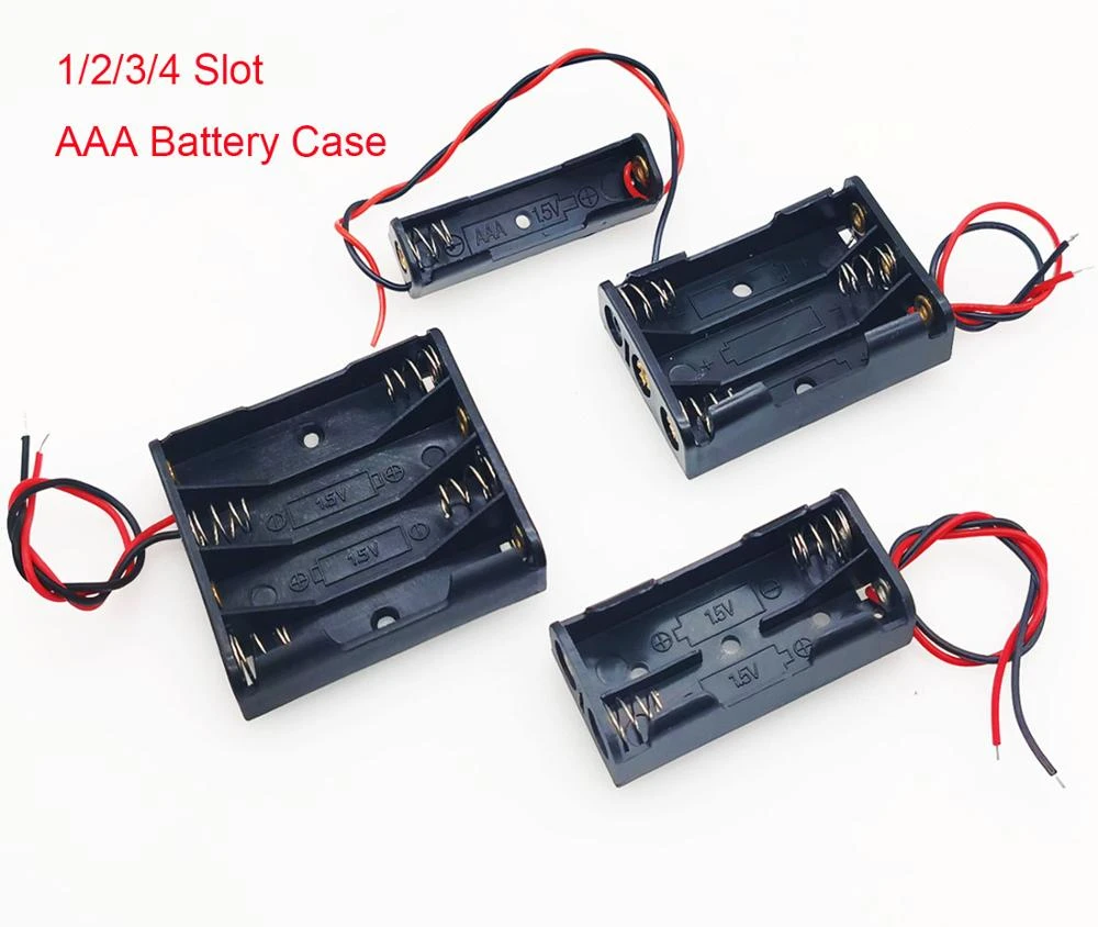 a Battery Case 1 2 3 4 Slot Battery Box Battery Holder With Leads With 1 2 3 4 Slots a Storage Box Replacement Parts Accessories Aliexpress