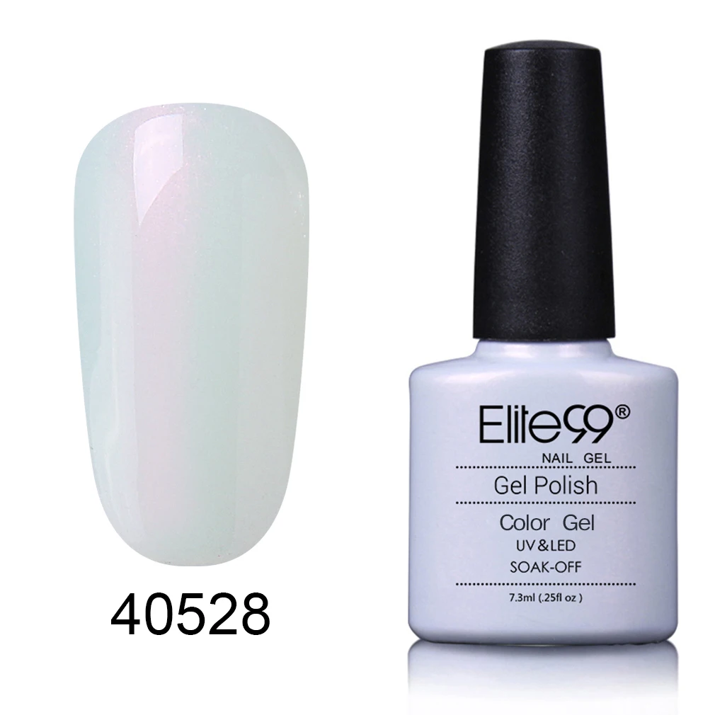 Elite99, цветная бутылка, чистый Гель-лак для маникюра, 7,3 мл, Гель-лак, впитывается, грунтовка для ногтей, верхнее Базовое покрытие, УФ-светодиодный Гель-лак - Цвет: S40528