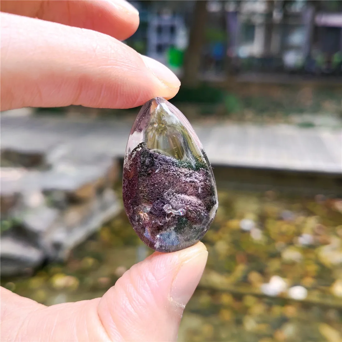 

Ghost Crystal Pendant Phantom Quartz Necklace Healing Stones Natural Crystals Wicca Cristal Islande Pierre Naturelle Cristaux