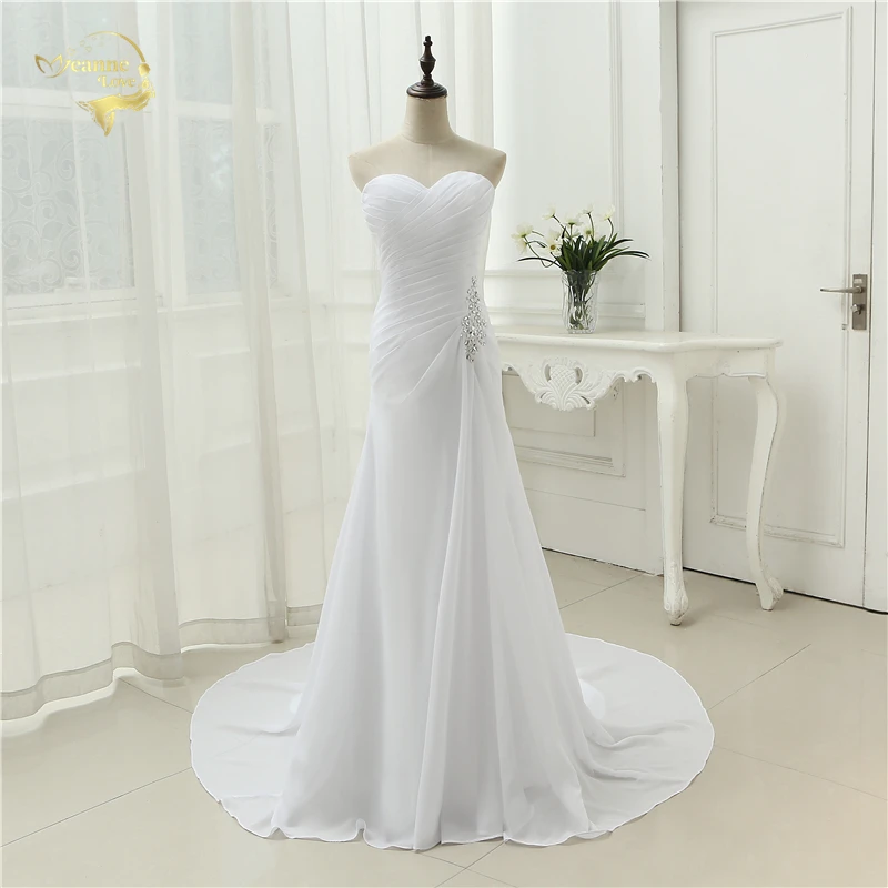 2019 Новое поступление Vestido De Noiva Robe De Mariage свадебное платье Русалка трубы шифон Свадебные платья плюс размеры YN 9532