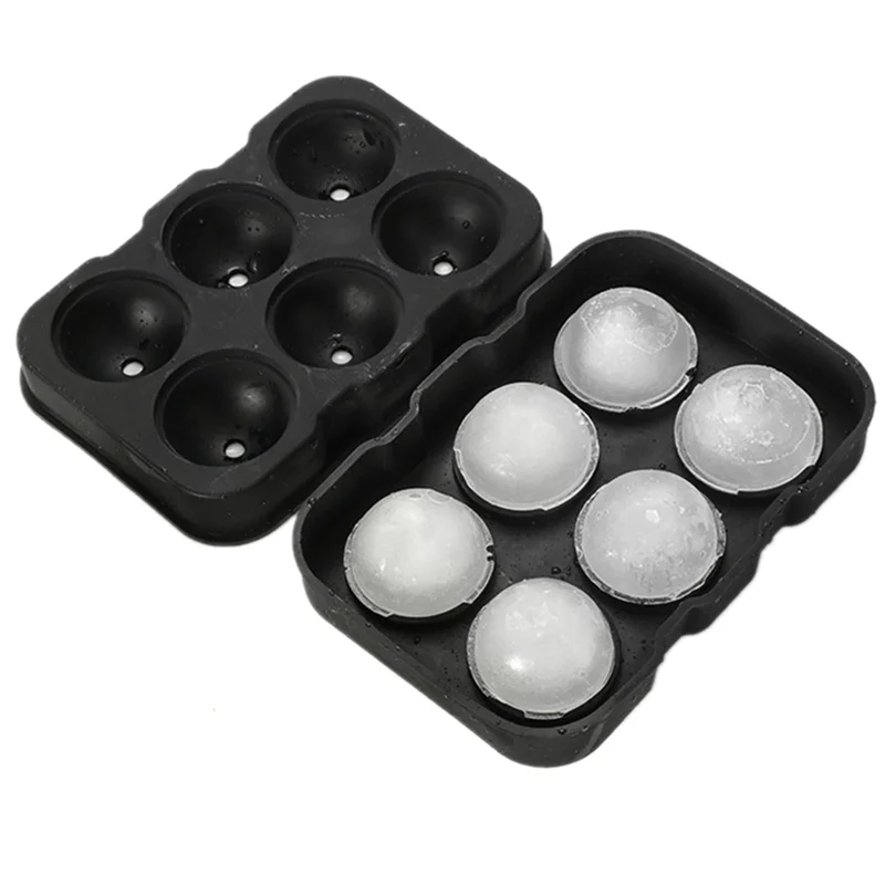 Whiskey Ice Cube Maker Ball Mold Mould Brick Round Bar Accessiories High  Quality Black Color Ice Mold Kitchen Tools