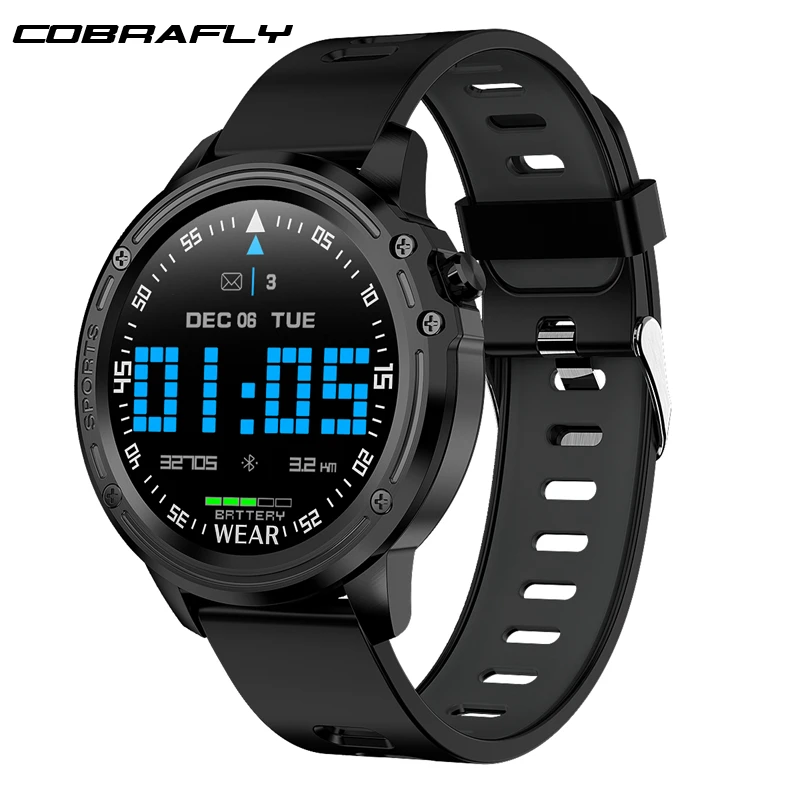 Спортивные Смарт часы Cobrafly L8 с IP68 Водонепроницаемые ЭКГ + ФПГ пульсометр тонометр