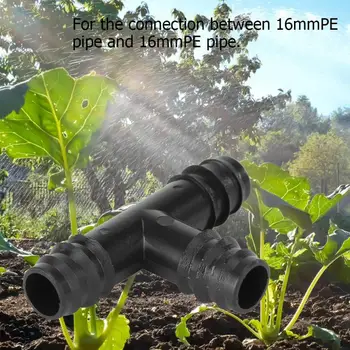 

10pcs Gardening Watering System Joints Environmental Protection and Durability Tee Elbow Plug Adapter PE Pipe Connectors