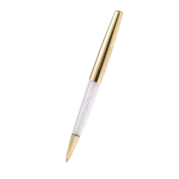 

New lady student beautiful acrylic crystal pen with elements Acrylic crystals gold ball pen