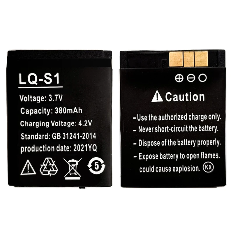 3.7V 380mAh Rechargeable Li-ion polymer Battery For DZ09 KSW-S6 RYX-NX9 A1 Smart Watch Backup
