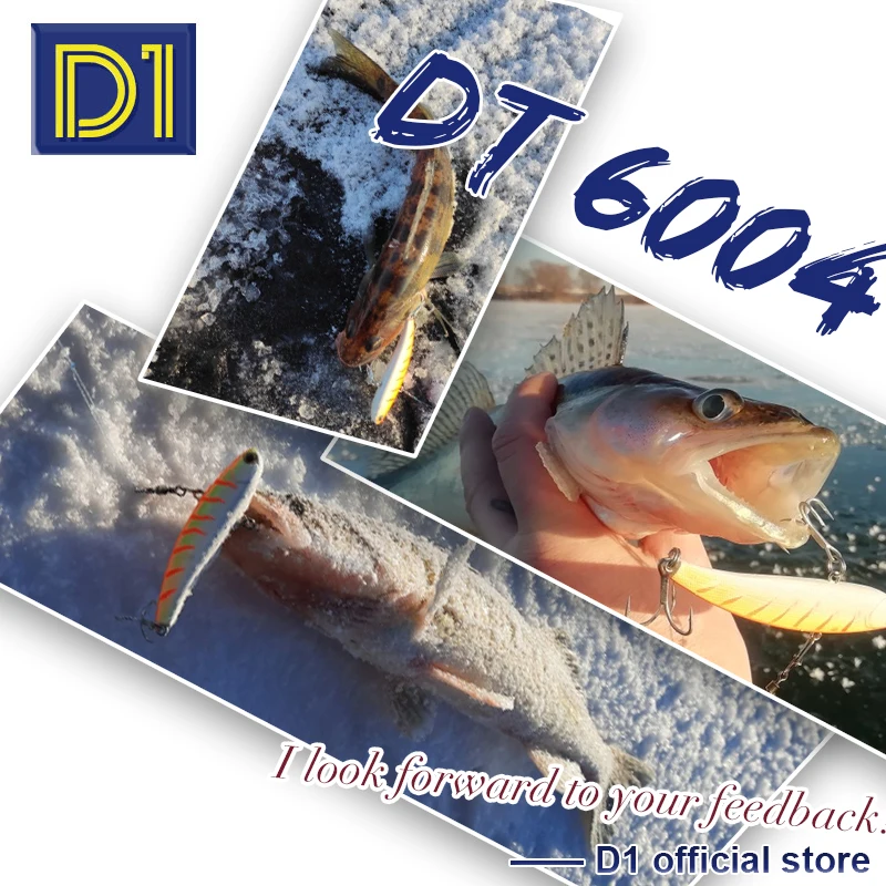 D1 Vibes for Winter Rattlins for Fishing 80mm 17g Long Casting Hard Bait Sinking Artificial Bait Bass Pike Fishing Tackle