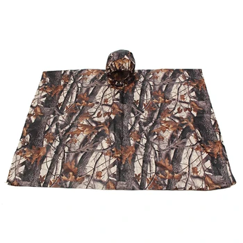 

3 in1 Outdoor Military Camouflage Raincoat Rainwear Poncho Backpack Rain Cover Awning Hunting Waterproof Mat Camping 220x145CM