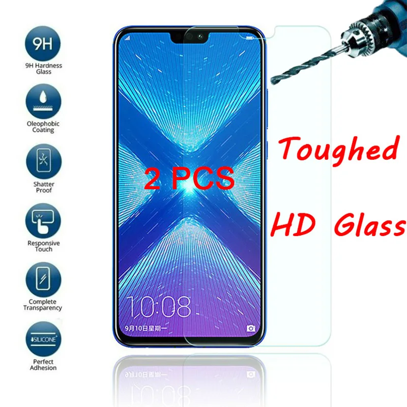 Защитное стекло HD для телефона 2 шт. Honor 8A 6A Pro 5A ЕС прозрачное закаленное Huawei 7A AUM L29