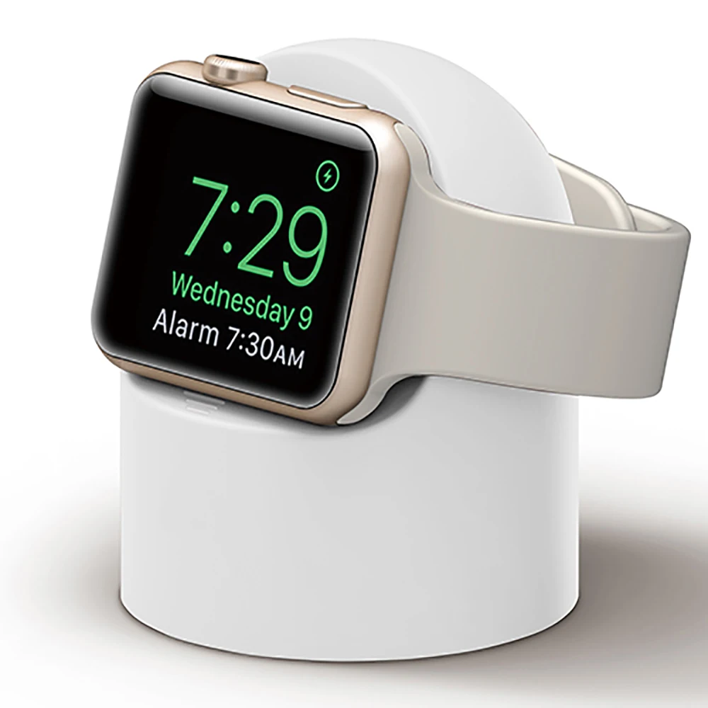 

Charge stand For Apple Watch 4 3 2 1 iWatch series 4 3 2 1 42mm 38mm 44mm 40mm station holder black white watch accessories