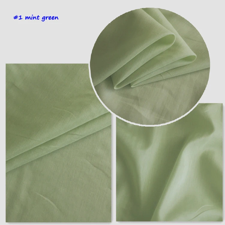 Luxurious Pure White Silk-Cotton Fabric for Dress Linings - Lightweight & Soft