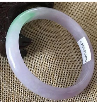 

Certified (Grade A)100% Natural Lavender Jadeite JADE Bracelet Bangle 61mm (Certificate delivery)
