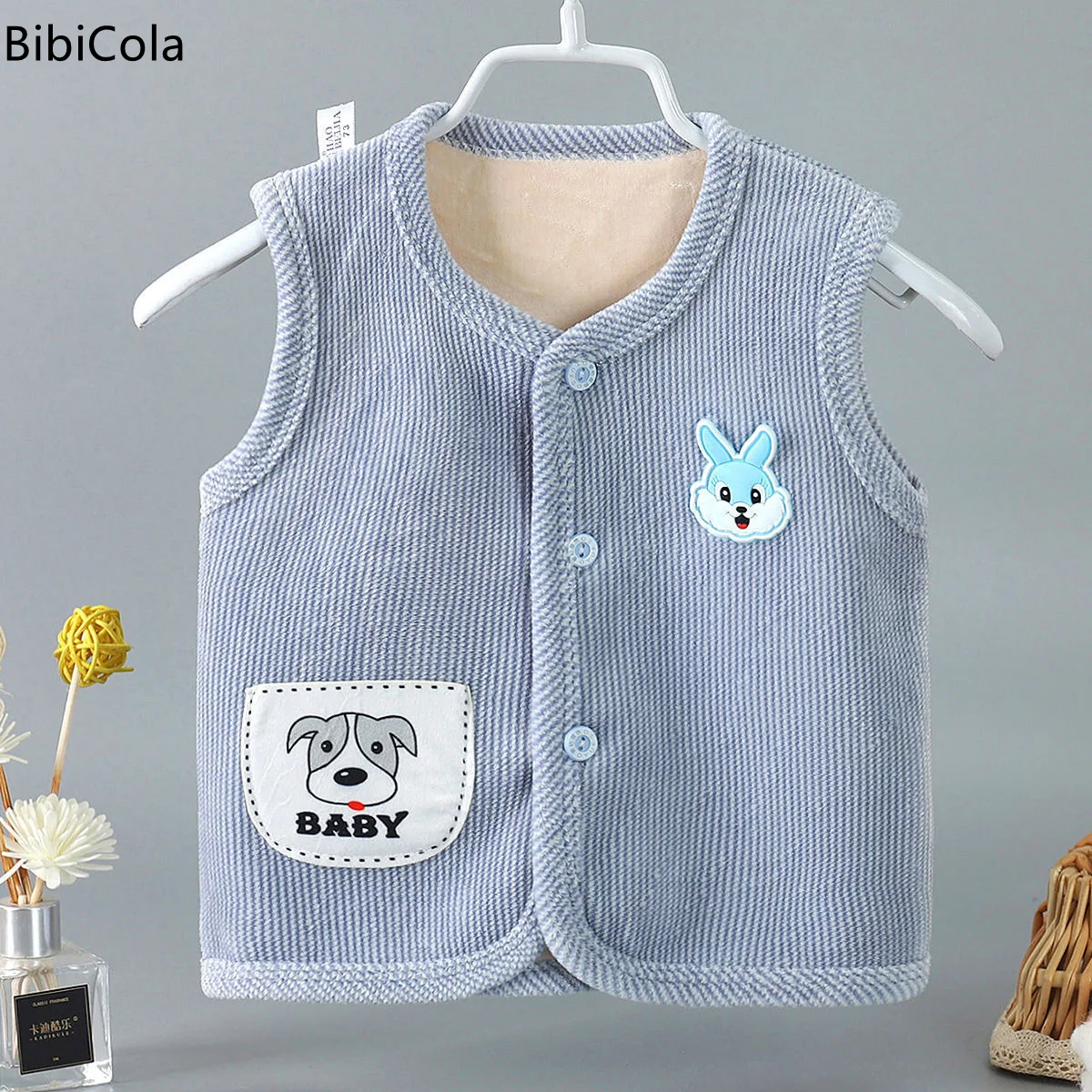 

Жилет для маленьких мальчиков и девочек, бархатный жилет для маленьких детей, осенне-зимний плотный теплый жилет, От 0 до 3 лет