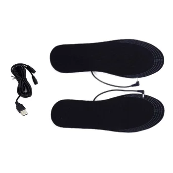 

1 Pair USB Heated Insoles Warmer heating Shoes Heater Winter Keep Warm S M L size