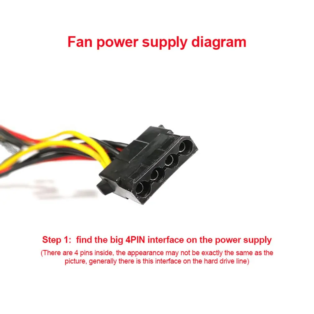 LED Cooling Fan 120mm 12cm DC 12V Cooling 3Pin Big 4Pin Silent Quiet Fan Cooler Radiator For PC Computer Case 11 Blades