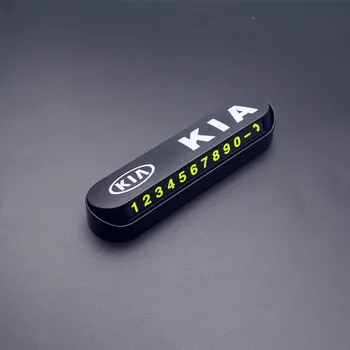 

1PCS New Car Styling Temporary Parking Card Phone Number Card For KIA rio 3 4 ceed cerato sportage 2011 2018 2019 accessories