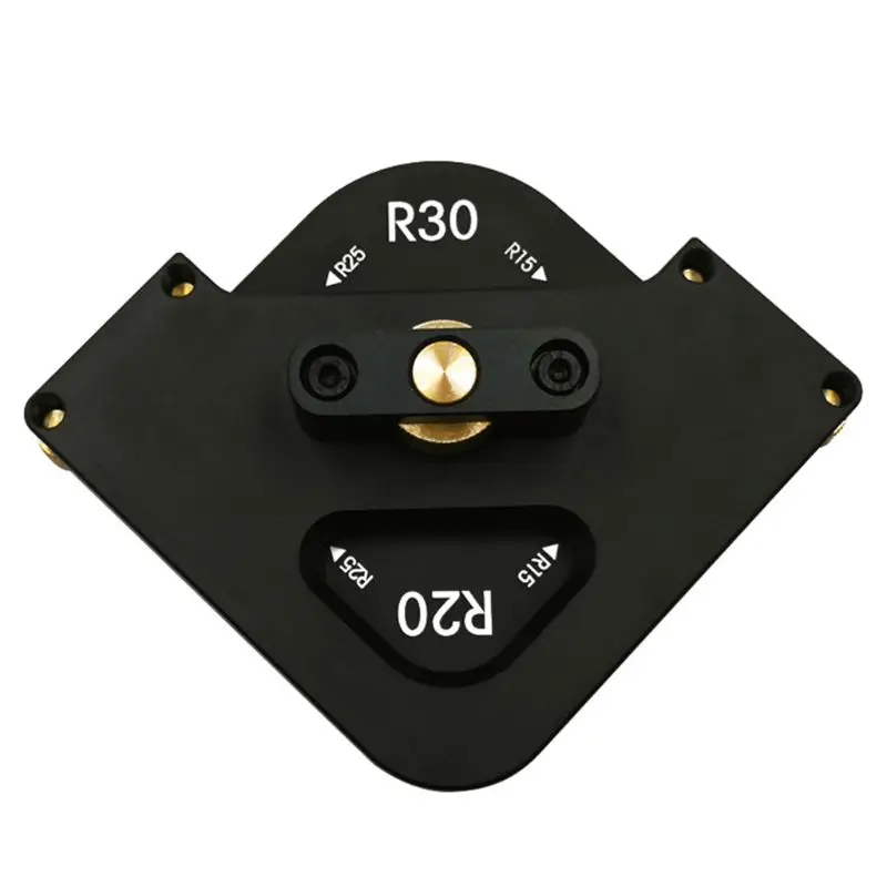 

R15 R20 R25 R30 Woodworking Corner Quick Jig Template Tool for Router Trimmer