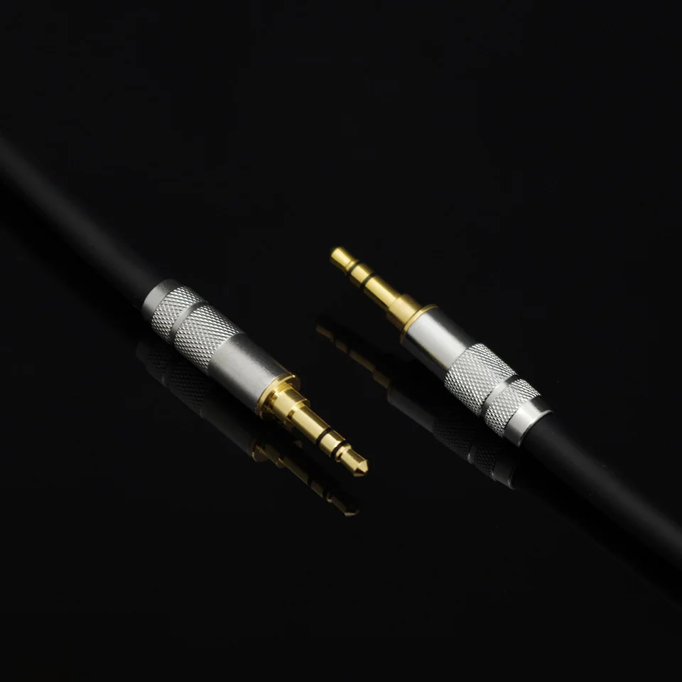 HIFI-Cable de conexión de auriculares de 3,5mm a 3,5mm, Conector de Audio auxiliar macho a macho de 3,5mm, Cable de grabación de coche con carcasa de fibra de carbono