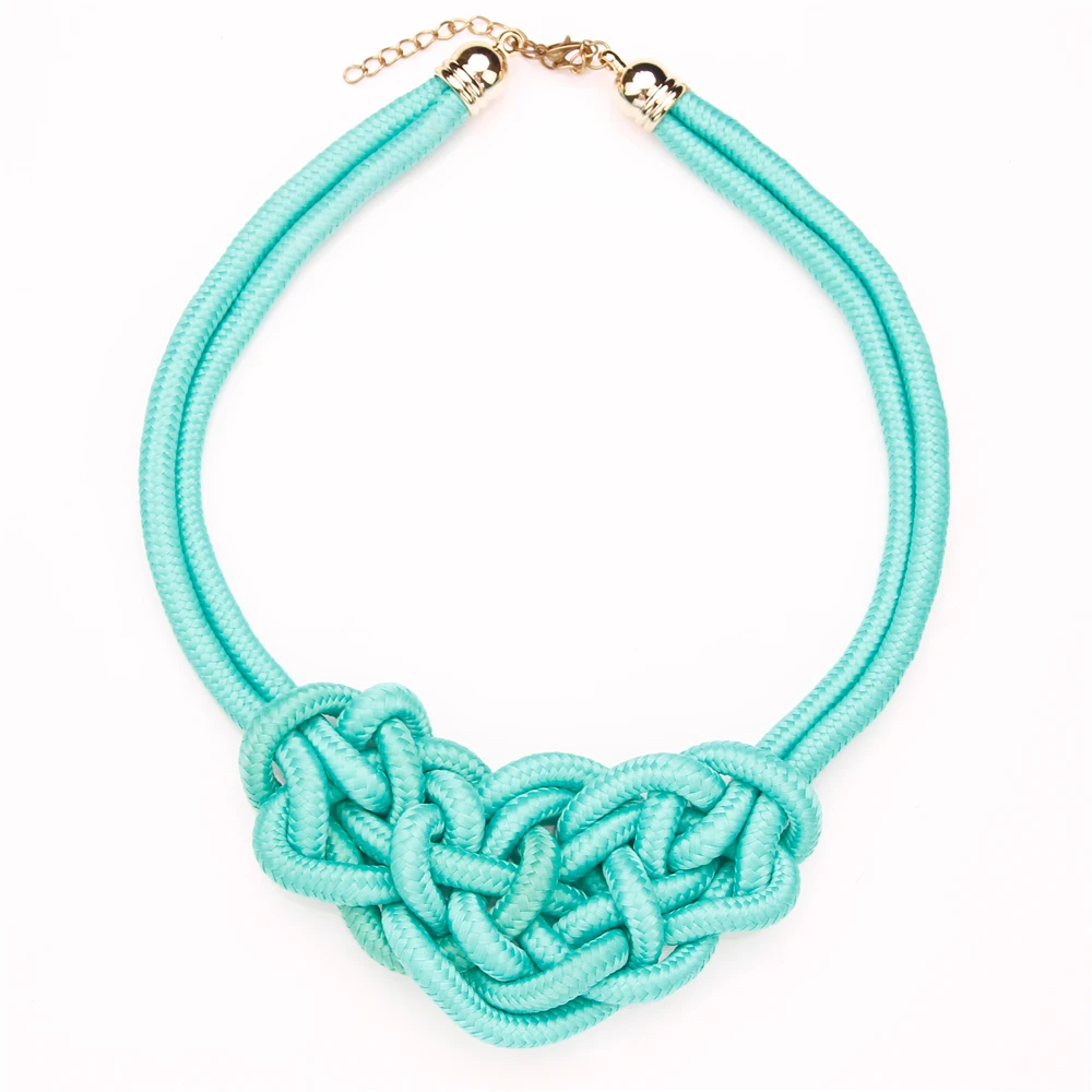 Женское хлопковое ожерелье чокер яркое с подвеской Ювелирное Украшение в