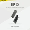 USB-C Charging NITECORE TIP SE 700 Lumens EDC Flashlight Dual-Core Metallic Keychain Light Built-in Li-ion Battery ► Photo 3/6