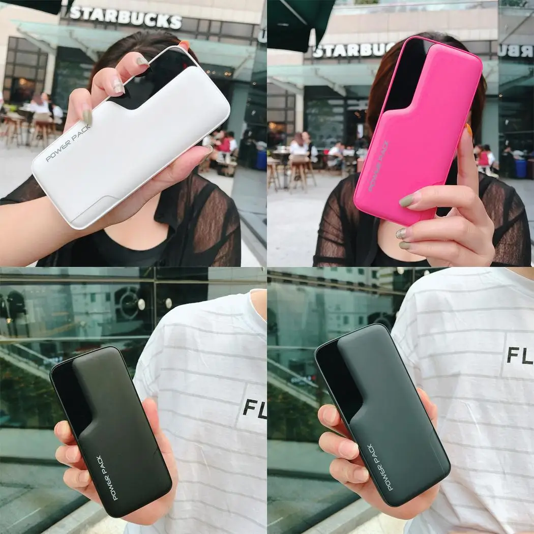 

Portable Power Bank Dual USB Ports Mobile Phone General External Battery Charger Bank(Packaging with Paper Box)