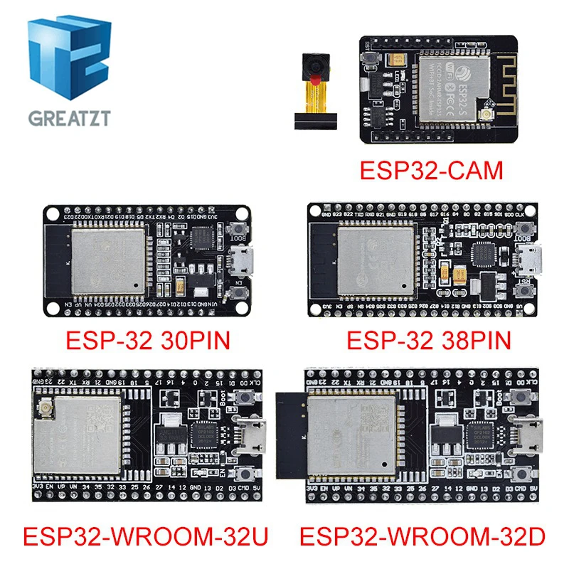 Двухъядерный процессор ESP-32S ESP-WROOM-32 ESP32 ESP-32 Bluetooth и Wi-Fi с низким энергопотреблением