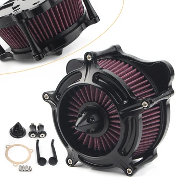 

Motorbike Air Intake Filter Cleaner For Harley Road Glide FLTR Touring 2008-2016 & Dyna FXDLS 2017 & Softail 2016-2017