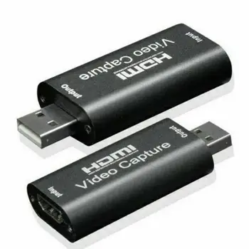 

USB Video Capture Card HDMI To Type C USB 1080P Video Grabber Record HDMI 4K Loopout for PS4 TV Camera Recording Live Streaming