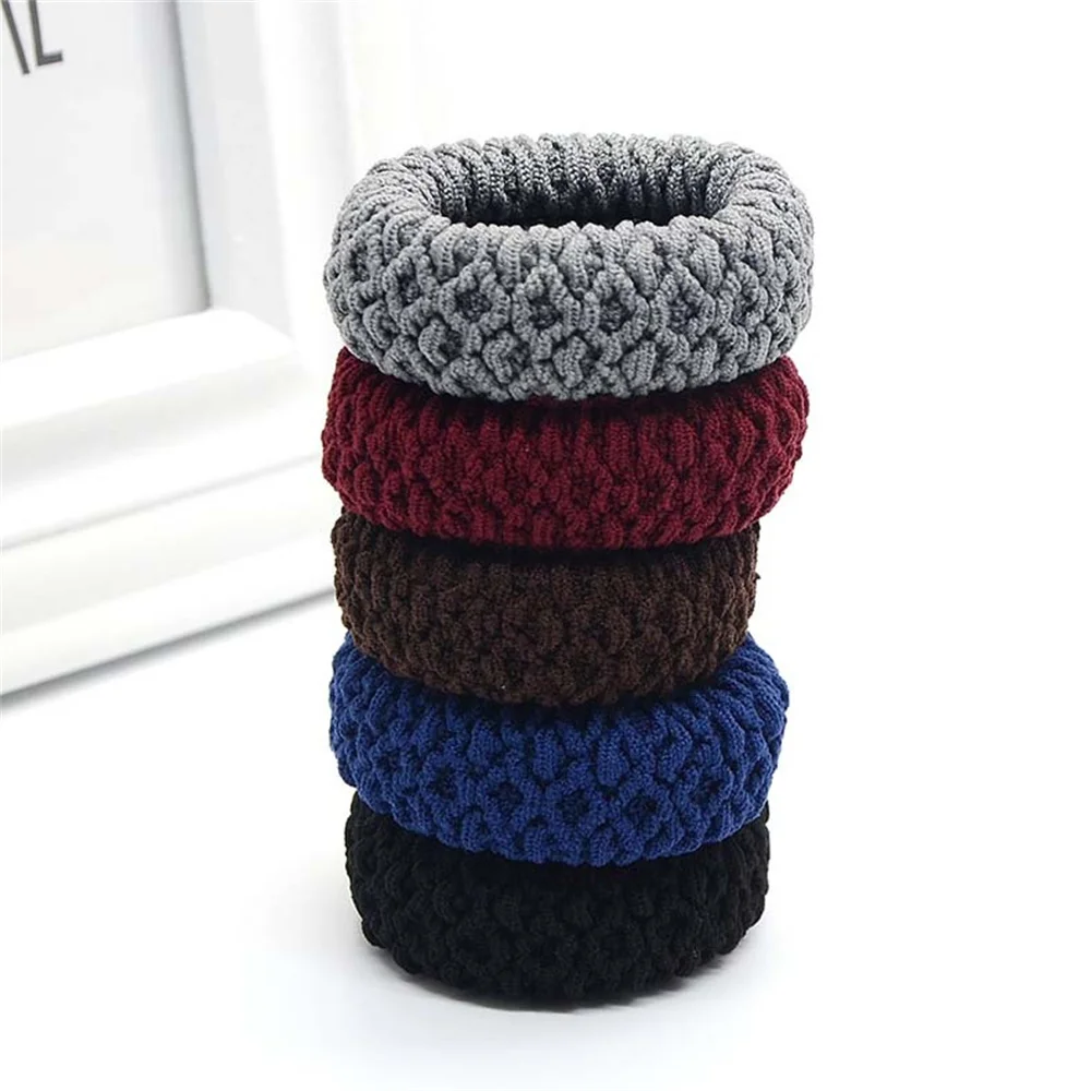 5 PCS/Set New Elastic Hair Bands Strong Gum For Hair Thick Hair Scrunchies Women Holder Tie Gift Hair Accessories ladies headband