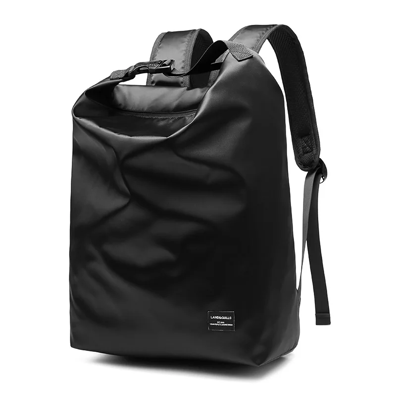 Японский и корейский рюкзак черный рюкзак мужской Простой Рюкзак Студенческая Компьютерная сумка для колледжа модная трендовая сумка - Цвет: A