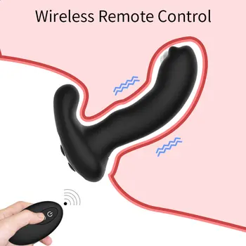 New Rolling & Vibrating Male Prostate Massage Remote Control Anal Plug & Butt Plugs for Man G-Spot Stimulate Gay Anal Sex Toys 2