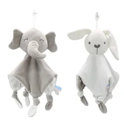 Elefante para recién nacido, juguete de felpa suave, juguetes de cumpleaños para bebés, toalla cómoda, muñecas, títere de mano, pasatiempos para niños pequeños para dormir