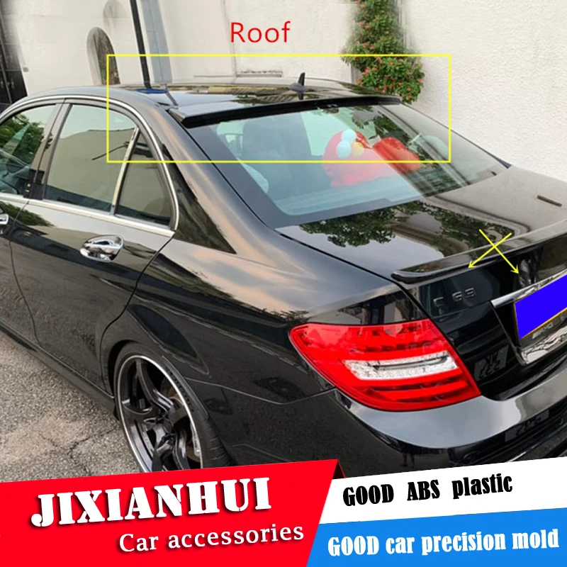 Спойлер на крышу для W204 2008-2014 Mercedes C-class C180 C200 спойлер из АБС-пластика цветной