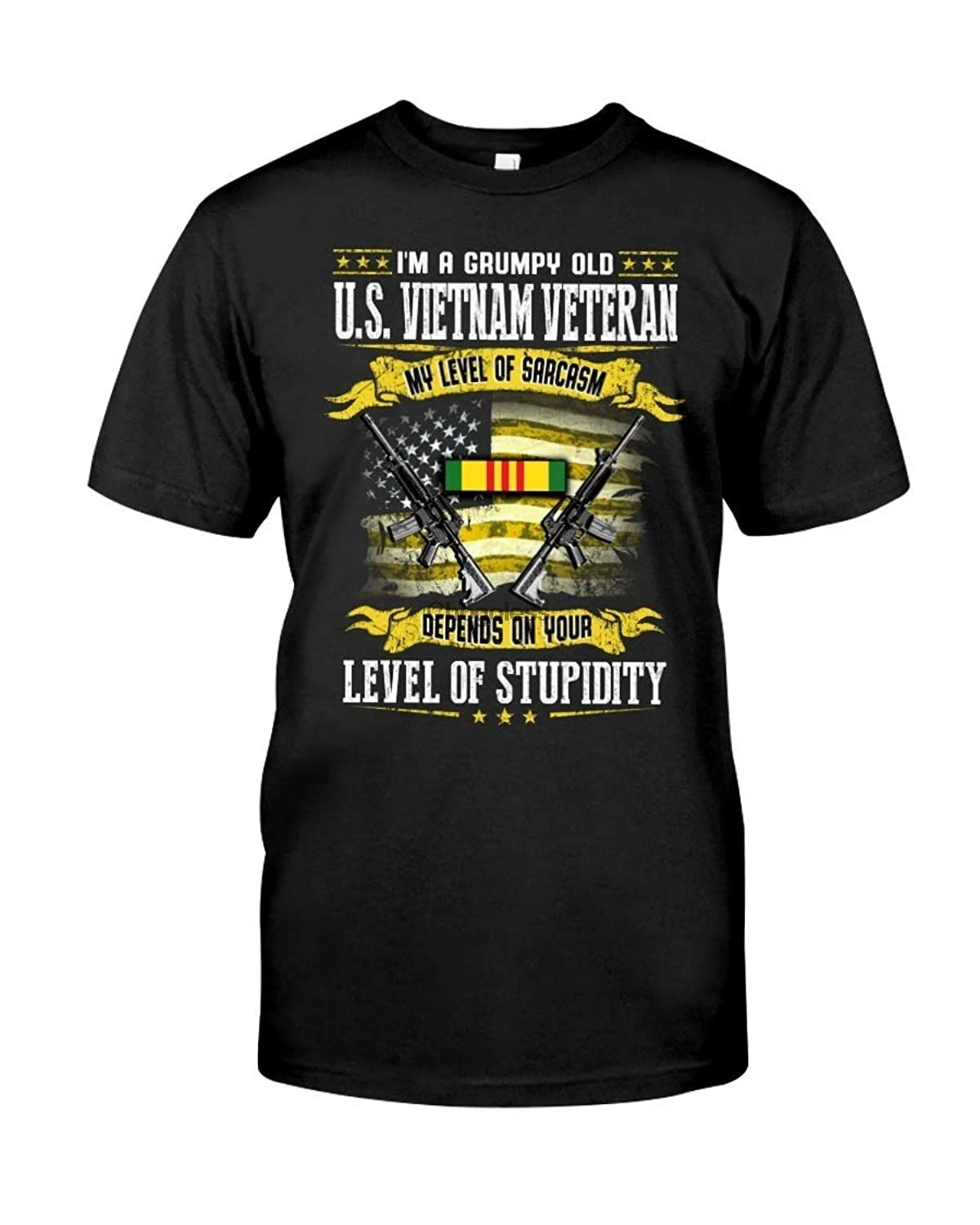 Veteran I Am A Grumpy Old US Vietnam Фантастическая футболка подарок для фанатов |