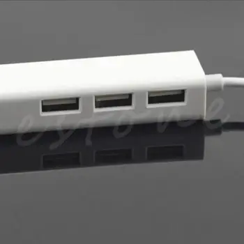 

USB-C USB 3.1 Type C to USB HUB With RJ45 Lan Adapter D08B