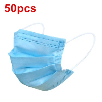 

Anti-Pollution 3 Laye Mask dust protection Masks Disposable Face Masks Elastic Ear Loop Disposable Dust Filter Safety Mask