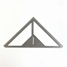 Горячая экономичная многофункциональная линейка для плитки, линейка для слива полов, каменный слой из нержавеющей стали, треугольная линейка, цветок, строитель