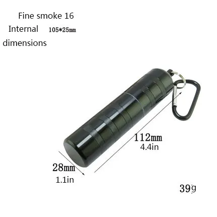 Влагостойкий металлический крючок чехол для сигарет портативный аксессуары для курения мужской гаджет контейнер для хранения модные подарки - Цвет: slim 16 black