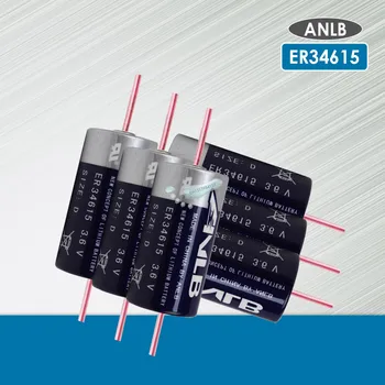 

10pc ANLB 3.6V ER34615 34615 Size 34.2*61.5mm 19000MAH Non-rechargeable D LiSOCl2 lithium batteries for 10years with pins