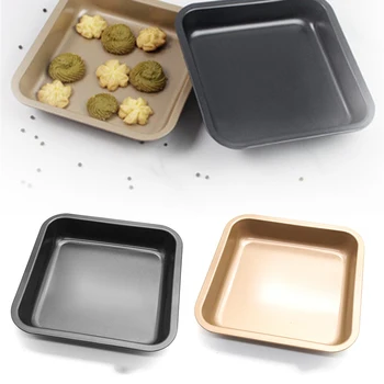 

1pc 7.5in Square Cake Tin Non Stick Oven Baking Tray Bakeware Roasting Pan Mould Pastry Toast Bread Mold Loaf DIY Supplies