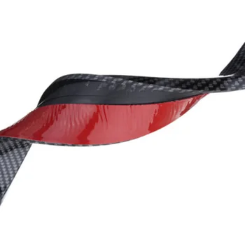 

2 X Car Fender Arch Wheel Eyebrow Strip Protector Trim Black Carbon Fiber 1.5m