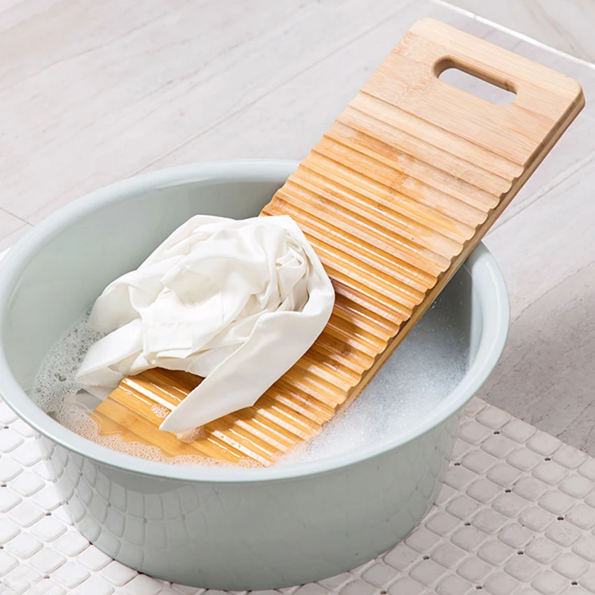 Bamboo Anti skid Wave faced Washboard Thickened Large Washing Clothes